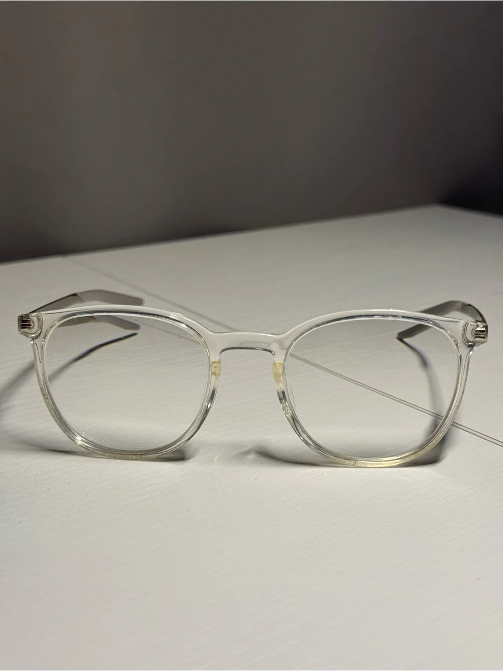 Nike Clear Transparent Round Square Eyeglasses